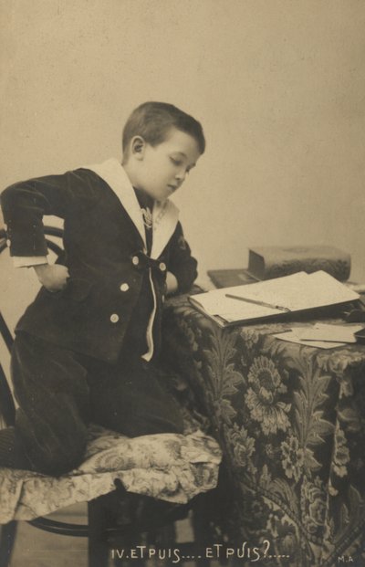 Boy at his lessons by French Photographer